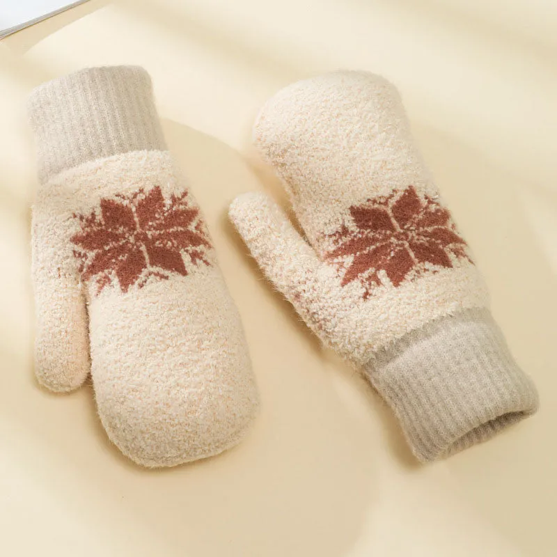 Warm Snowflake Gloves
