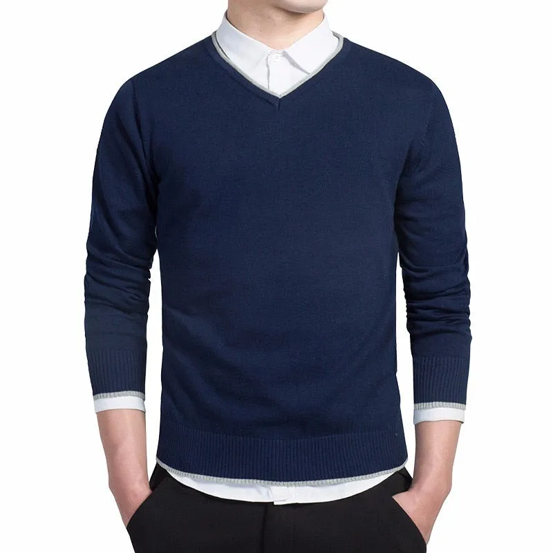 West Louis™ Knitted Warm V-Neck Pullover
