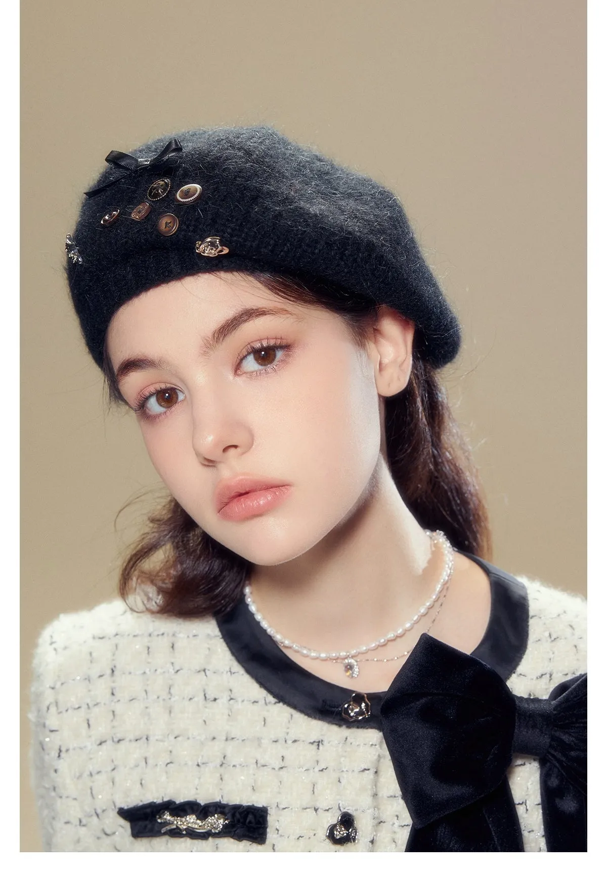 Wool Knit Beret