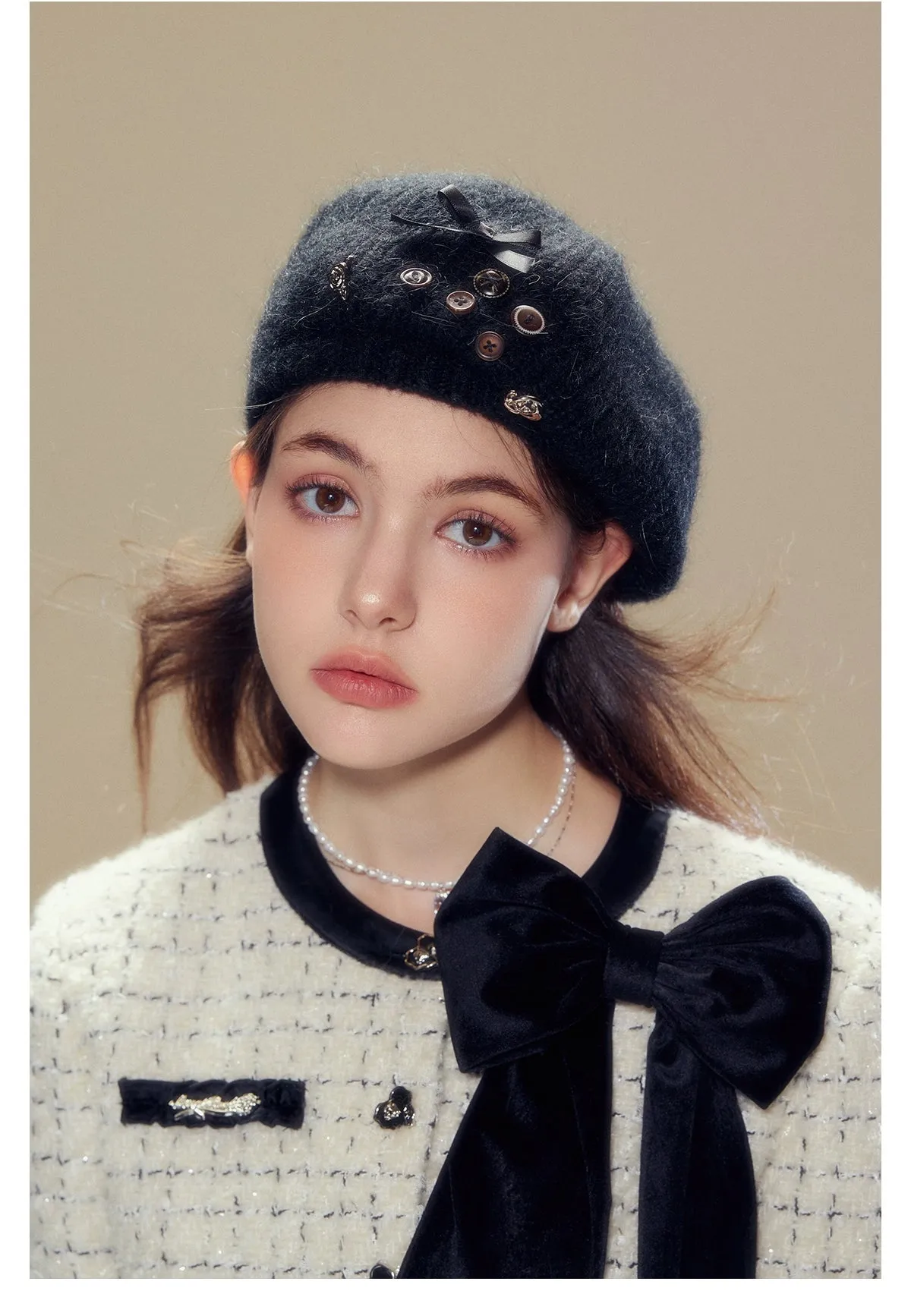 Wool Knit Beret
