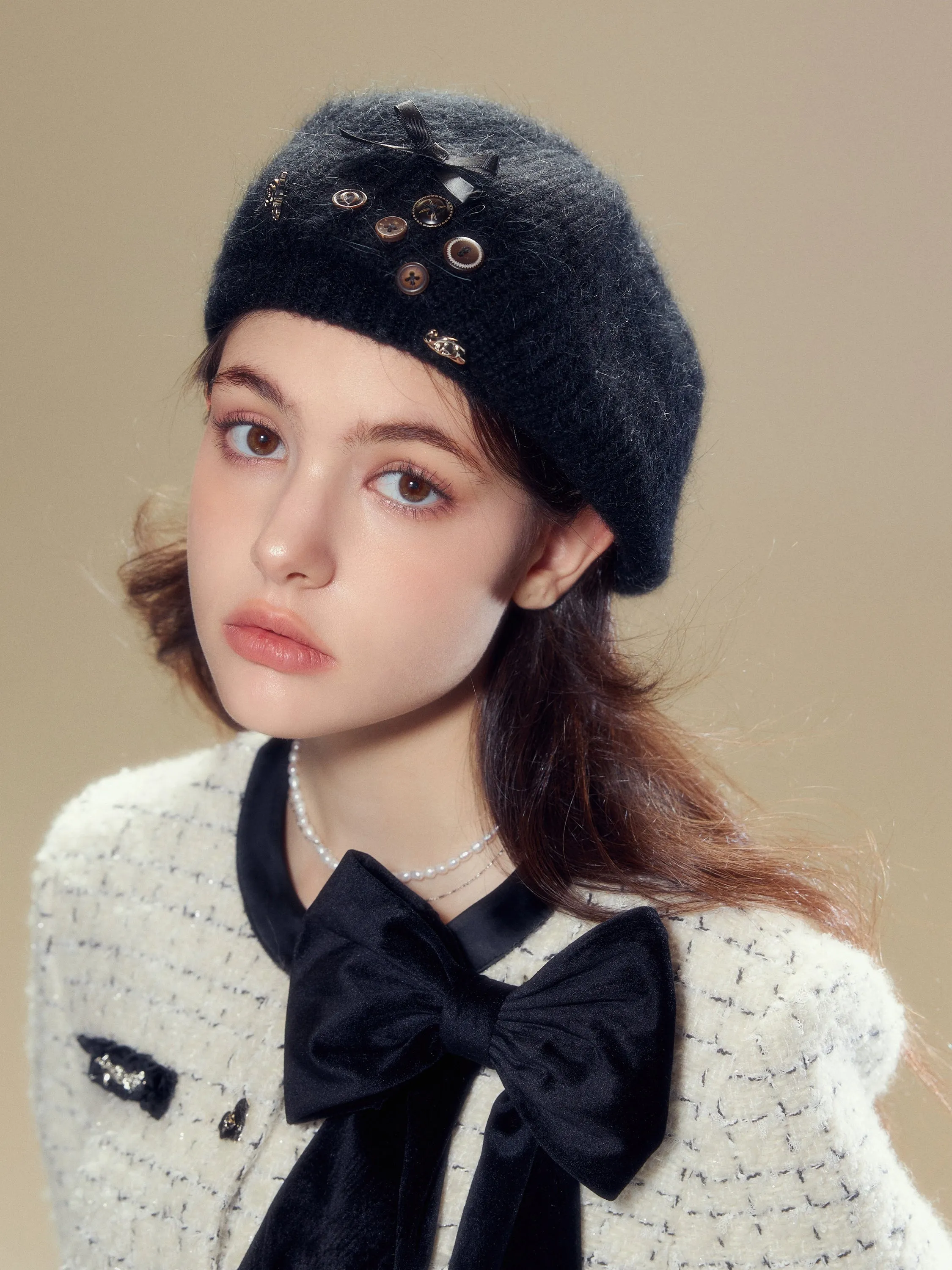 Wool Knit Beret